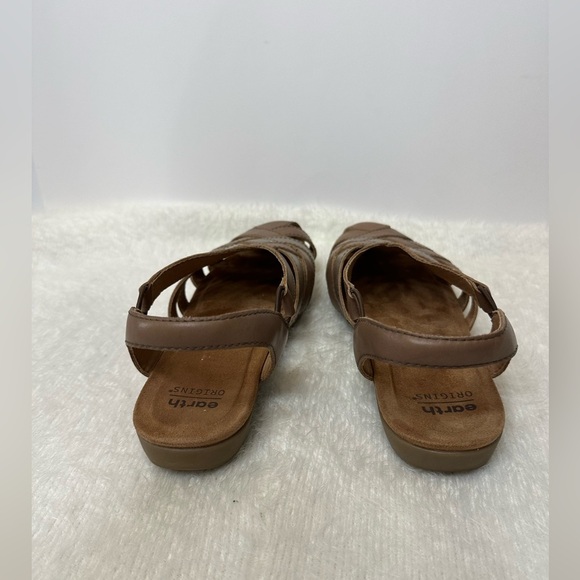 Earth Brown Tan Sandals with Classic Woven Design 🤎🤎 - Picture 3 of 8